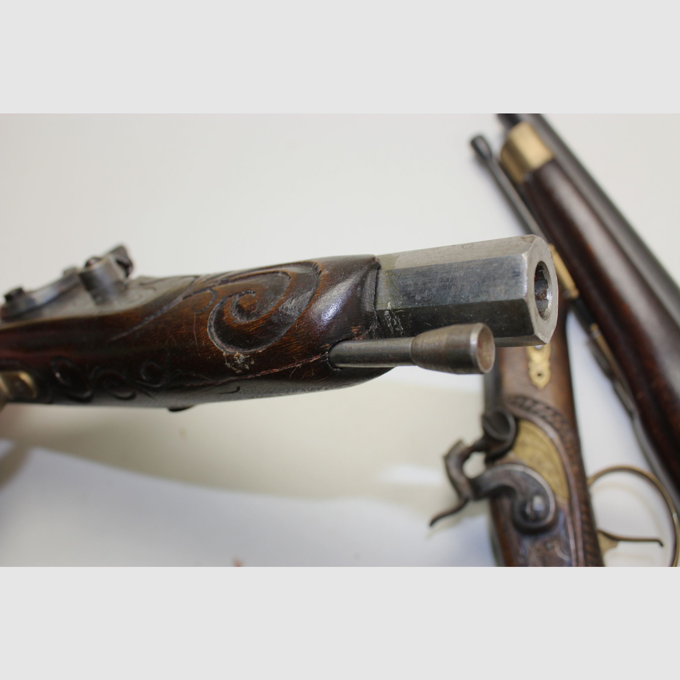 3 piezas Jukar / Dikar España pistolas de avancarga .45