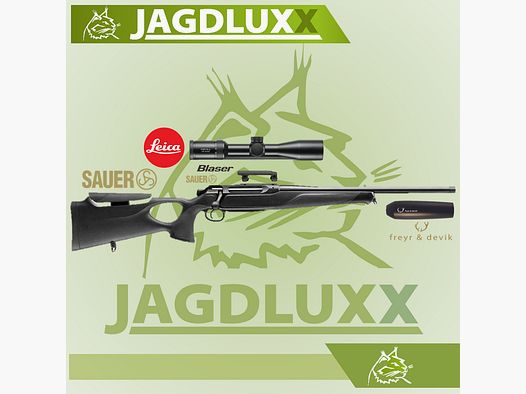 Sauer 505 Synchro XT in compleetset met Leica richtkijker en demper