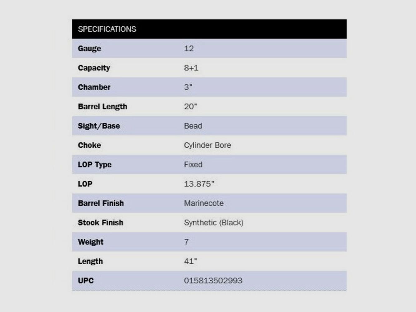 Mossberg 590 Mariner 20" (20 Zoll) 12/76