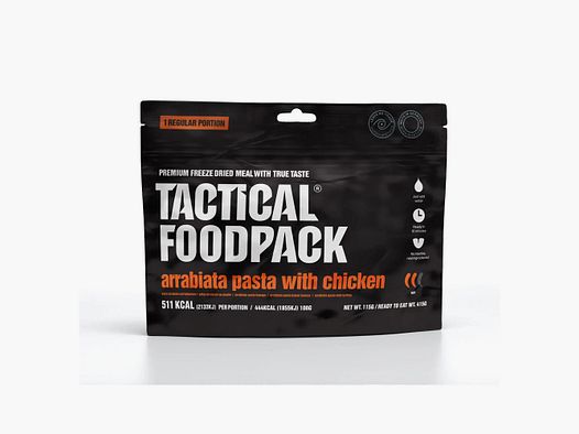 Tactical Foodpack Plat Principal Pâtes Arrabiata au Poulet