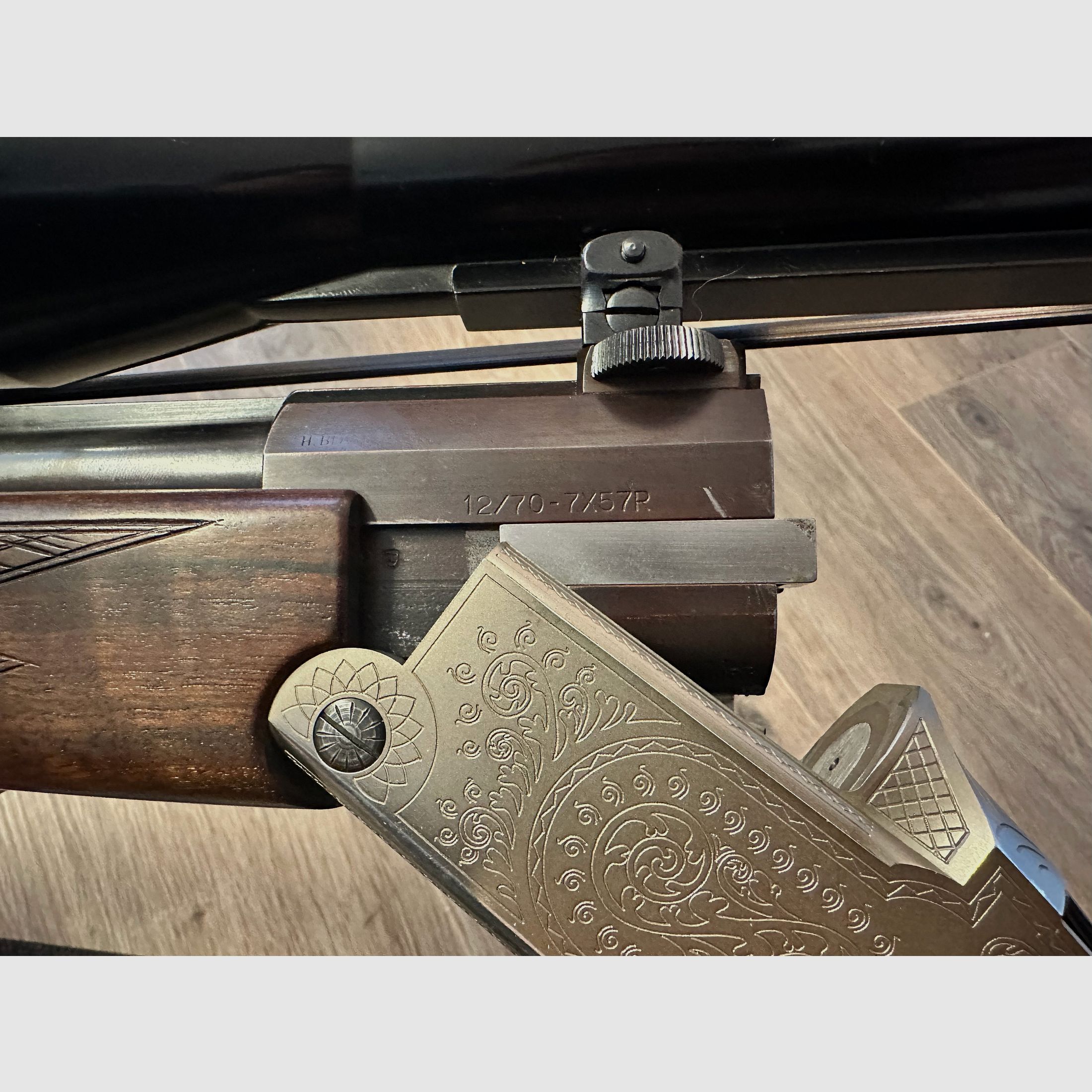 Blaser BBF, ES 70, calibre 12/70 et 7x57R, levier à main