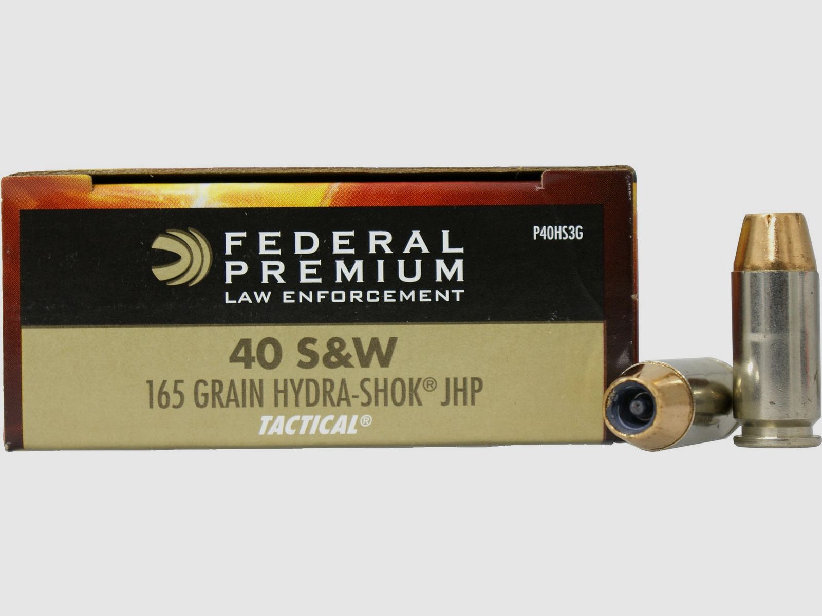 Federal Premium Tactical Hydra-Shok .40 S&W 165GR JHP 50 Patronen