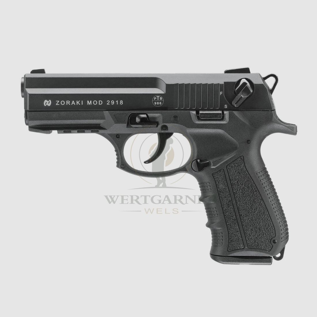 Zoraki Mod. 2918 BP Black 9mm P.A.K., afbeelding 1 van 3