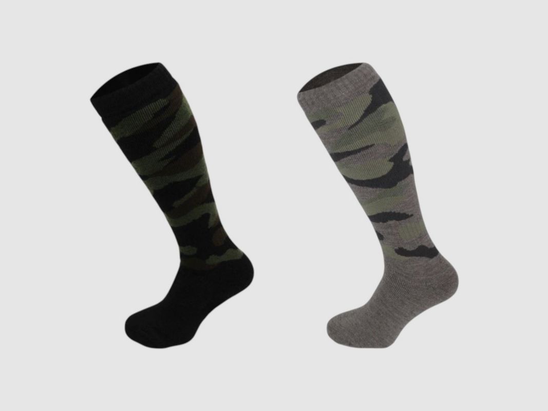 Calze Alte Oxford Blue Camouflage (2 Pack) Nero