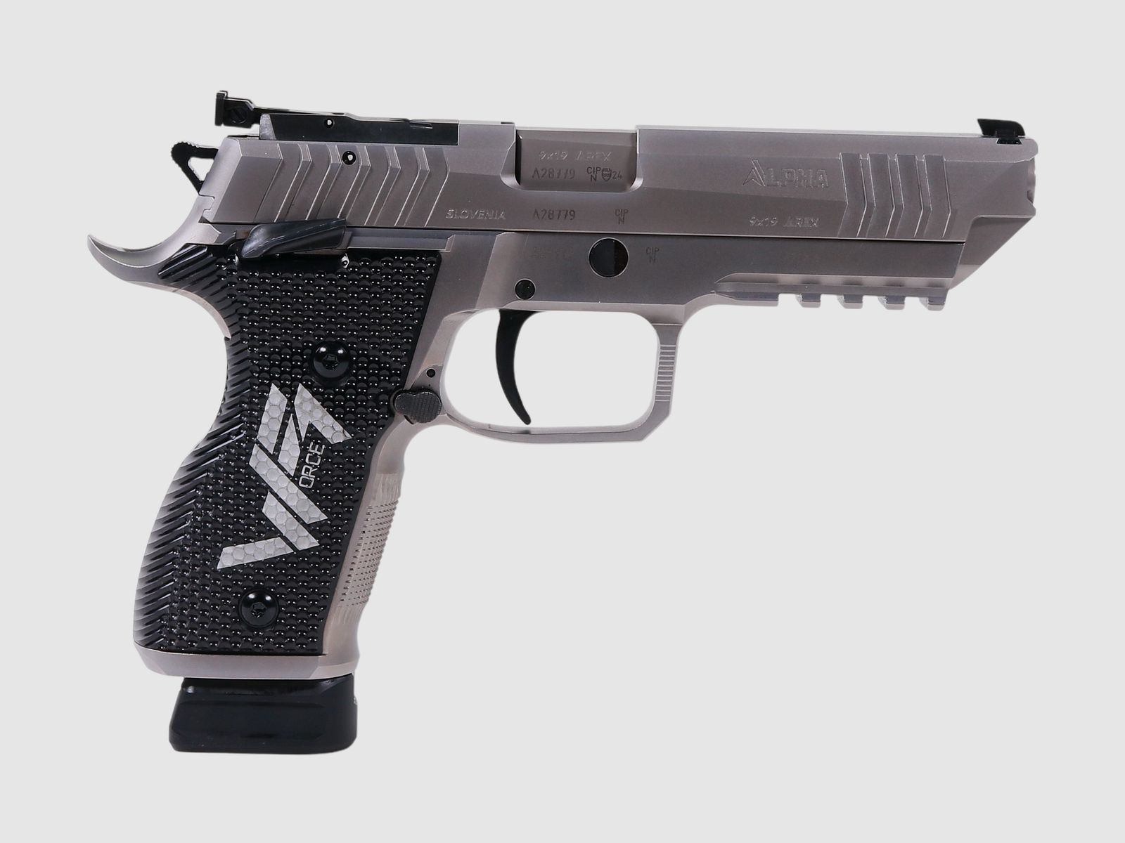 Pistole AREX ALPHA WFORCE1, Kaliber 9mmLuger || Vorführwaffe