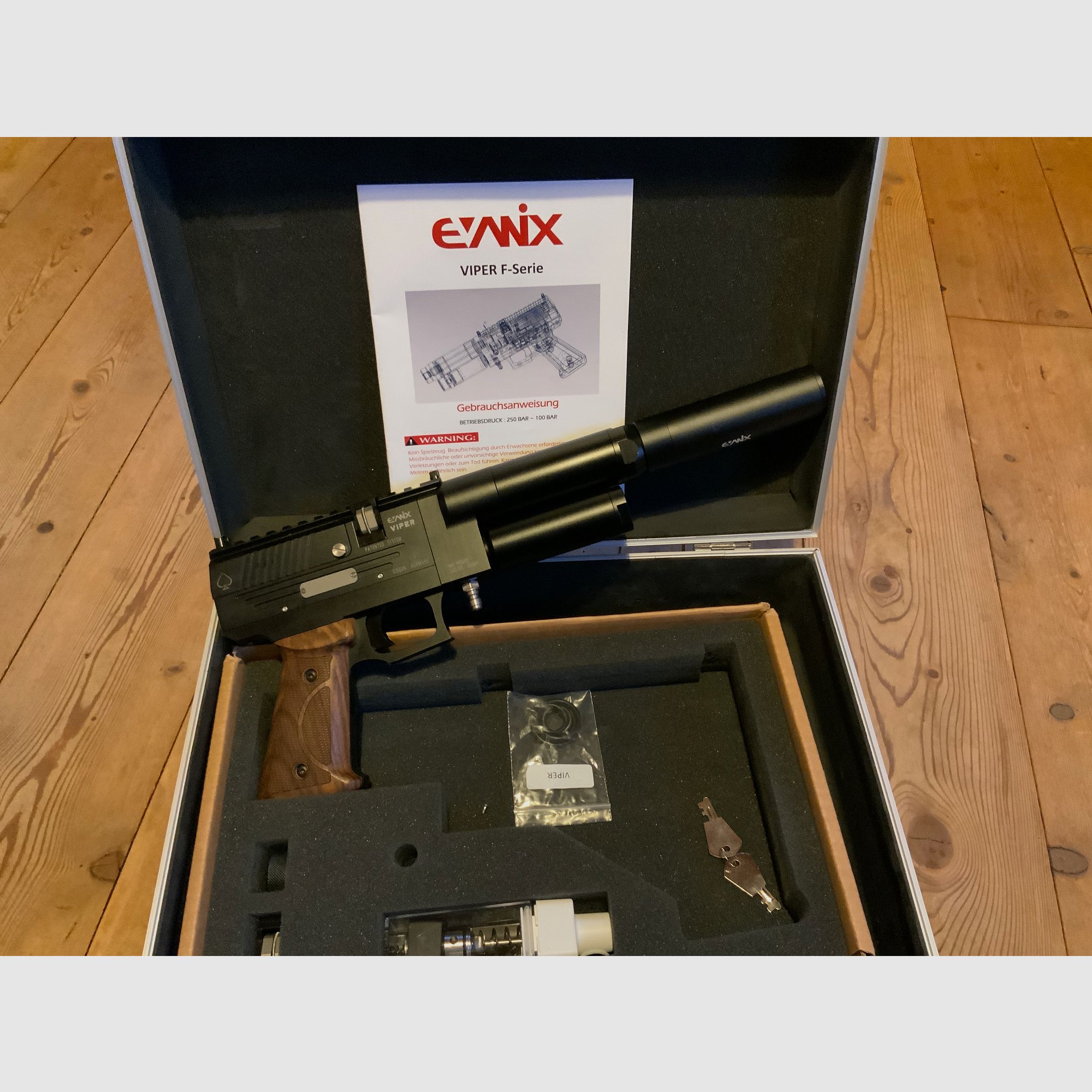 Luftpistole Evanix Viper PCP 5,5 mm Semi-Automatische Pressluftpistole