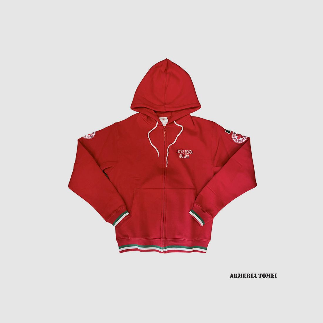 CROIX ROUGE ITALIENNE – SWEAT À CAPUCHE, image 1 sur 4