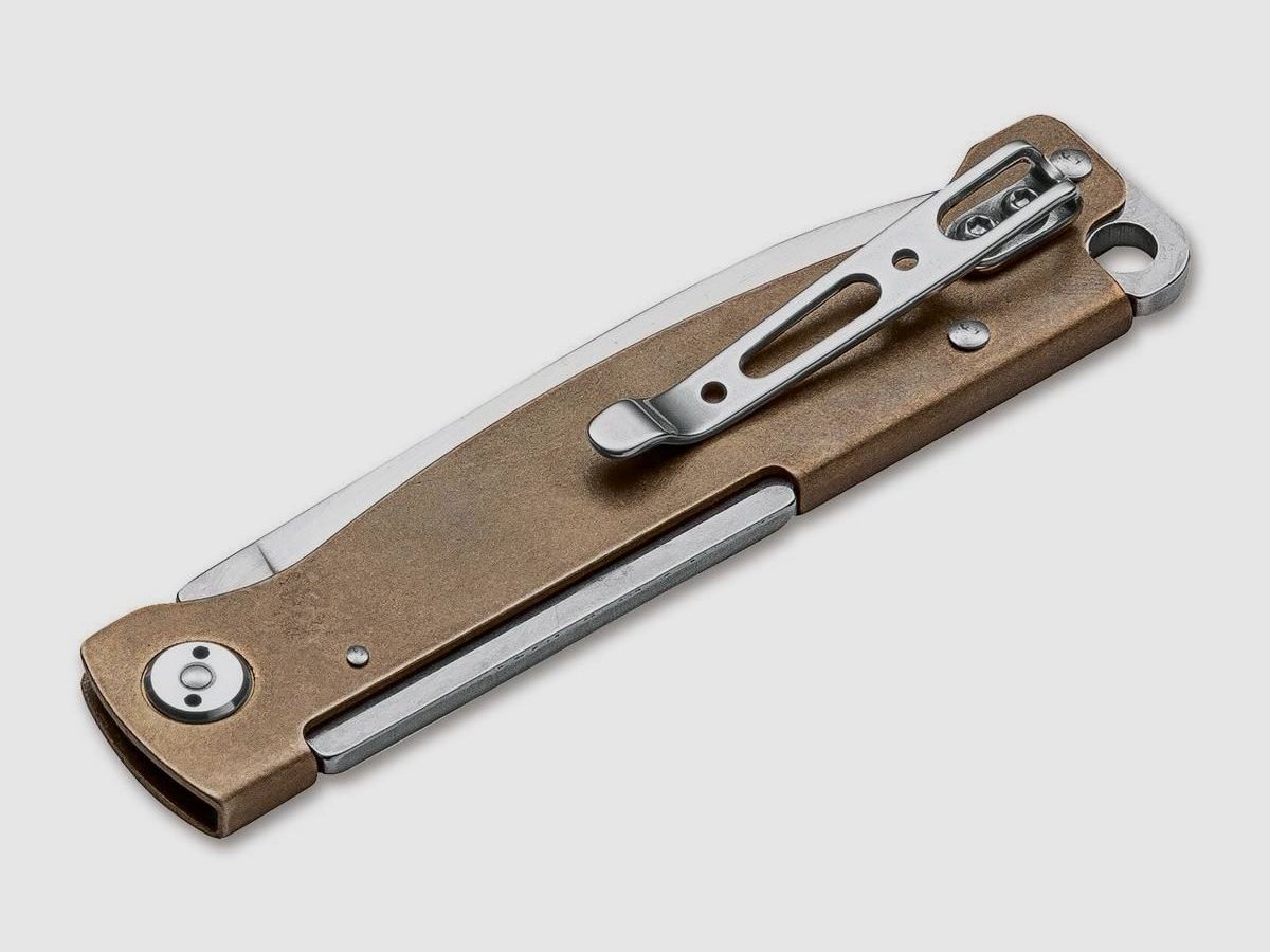 Böker Plus Atlas Brass nóż kieszonkowy, zdjęcie 4 z 10