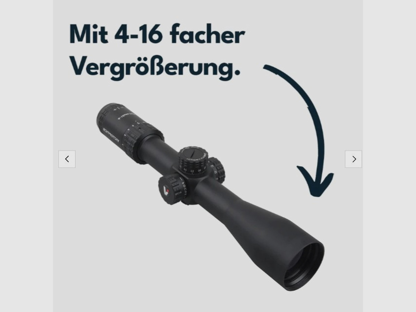 Victoptics OPFF-01 S4 Zielfernrohr 4-16x44 FFP - für 21mm Picatinny/Weaver