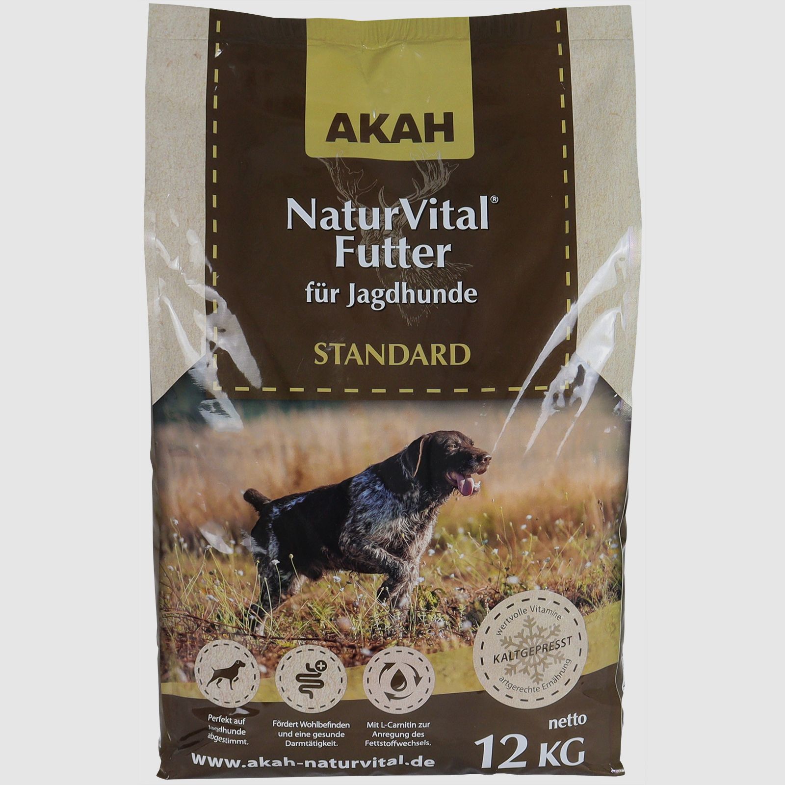 AKAH NaturVital® STANDARD Mangime Completo per Cani da Caccia - 12 kg