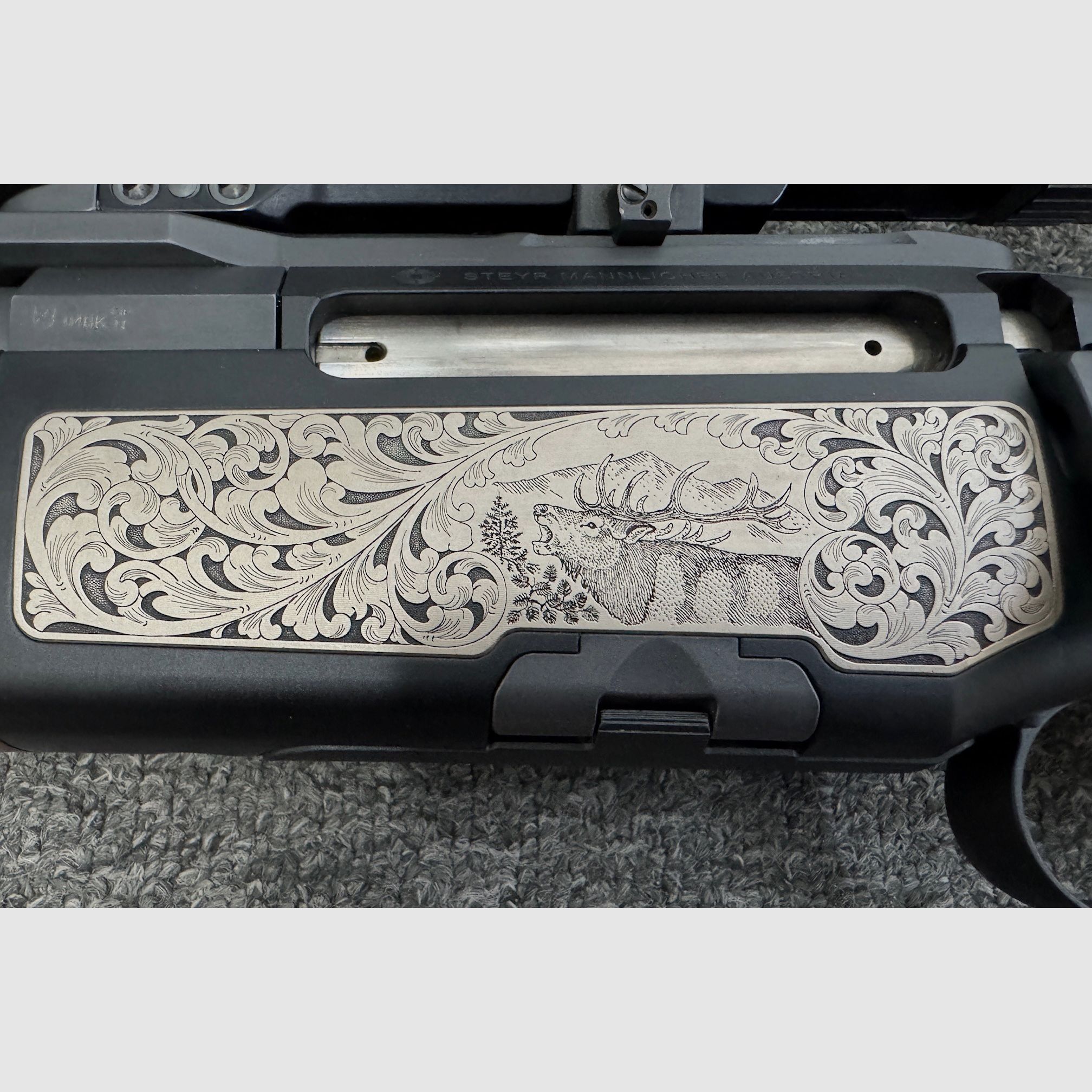 Steyr Mannlicher .308Win. + Zeiss  3-12x56 - Leuchtpunkt - M14x1 - LINKS !!!