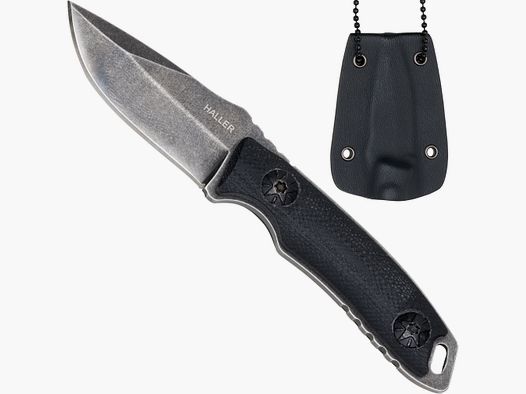 Cuchillo de cuello G10 stonewashed conforme a la §42a llevar legalmente