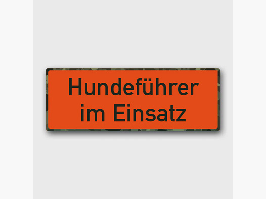 Premium Jagdaufkleber "Hundeführer im Einsatz"