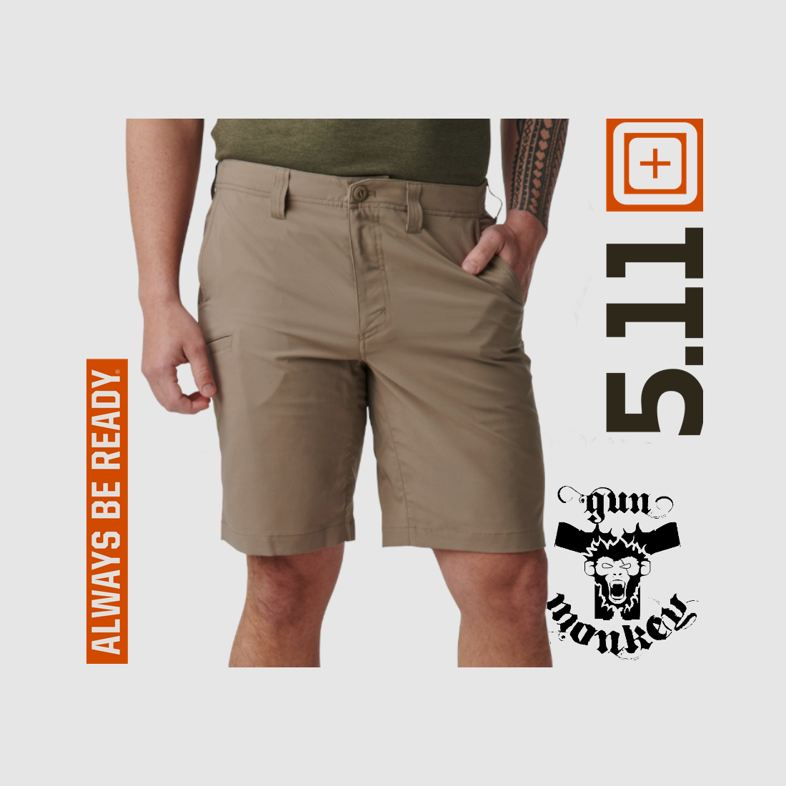 Kurze Hose 5.11 Dart Short Farbe 070 Stone Größe 34 (73351), Bild 1 von 7