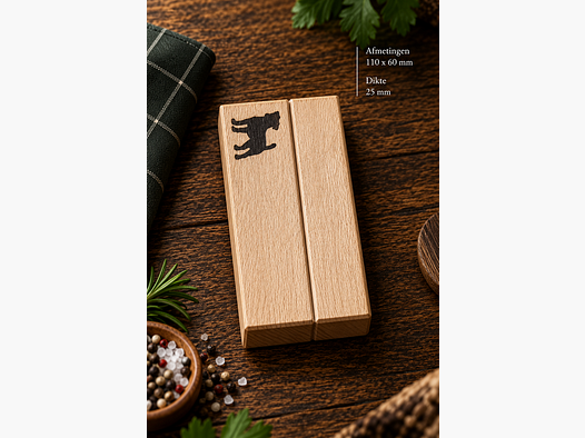 Atelier Julien x Jagter Mini Houten Serveerplank met Jachtmotief