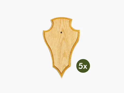 AKAH Gehörnbretter für Rehwild 19 × 12 cm – 5er-Pack