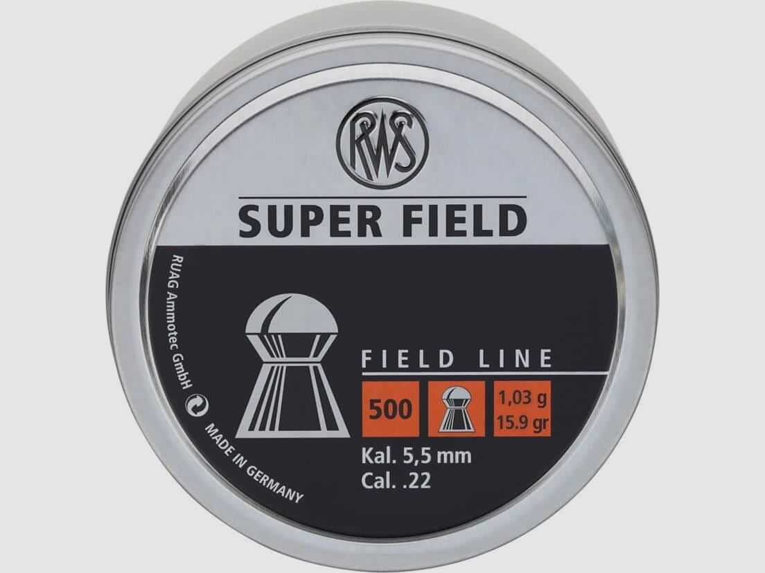 RWS S-FIELD Diabolo 5.5 mm Ø5.52 1.03 g 500 pcs