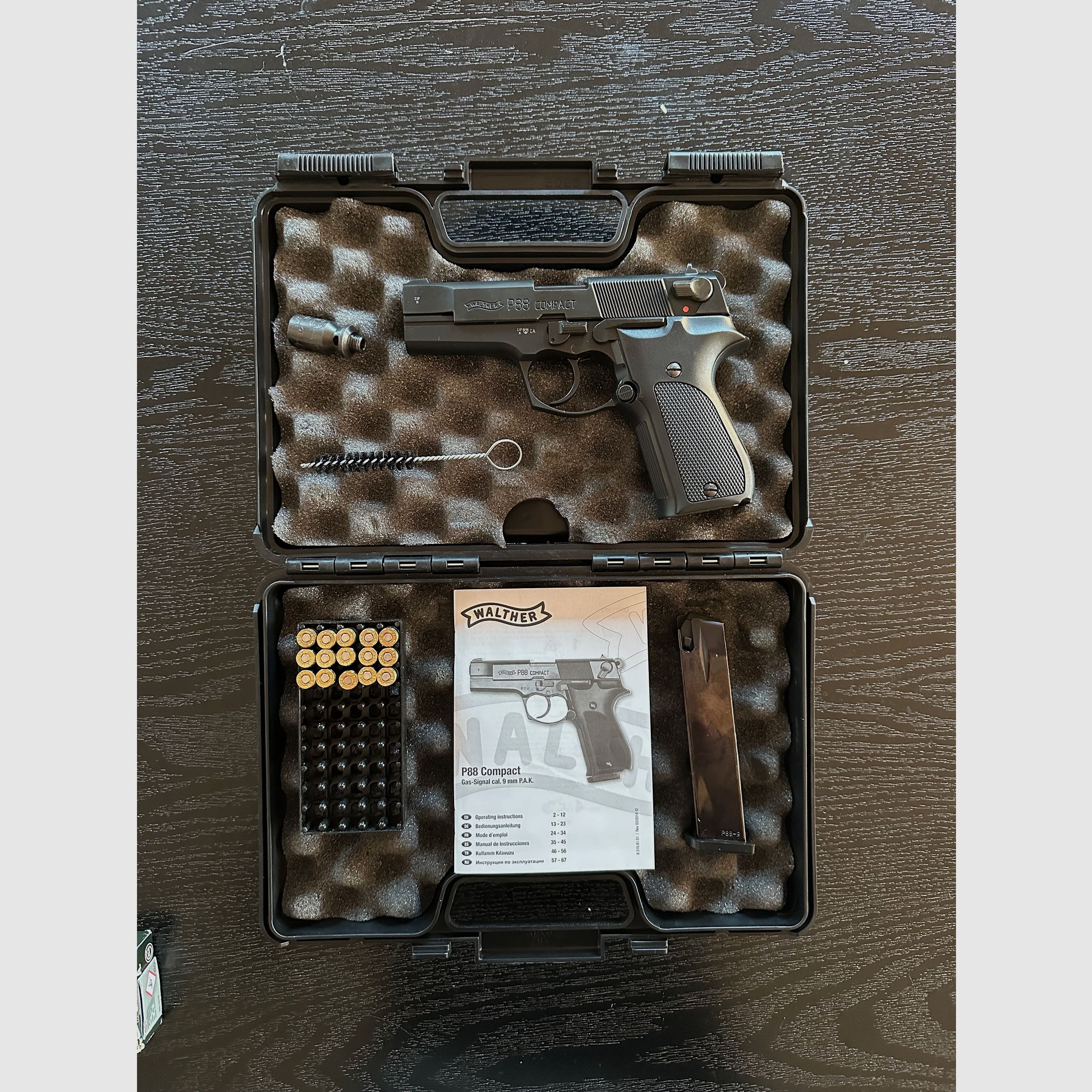 Wahlter P88 Compact  9mm P.A.K in Schwarz 