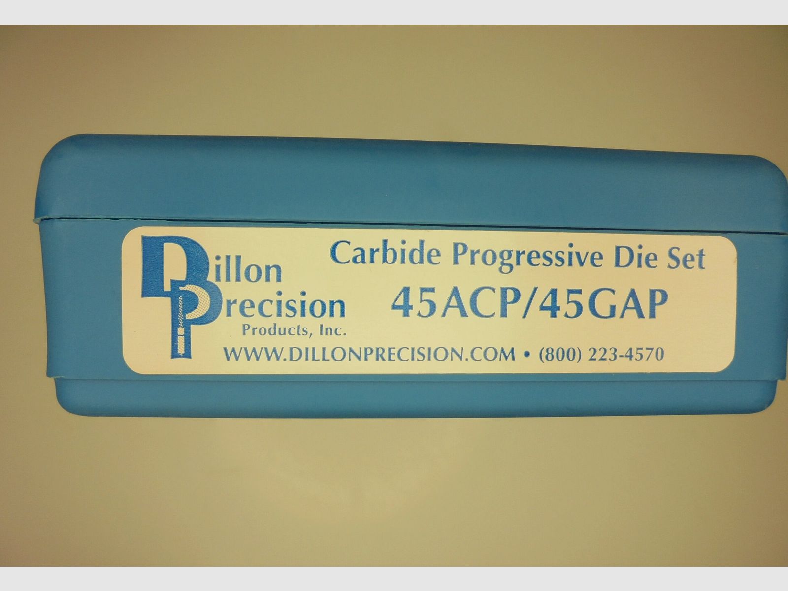JEUX OUTILS CARBURE DILLON CALIBRE 45ACP, image 1 sur 2