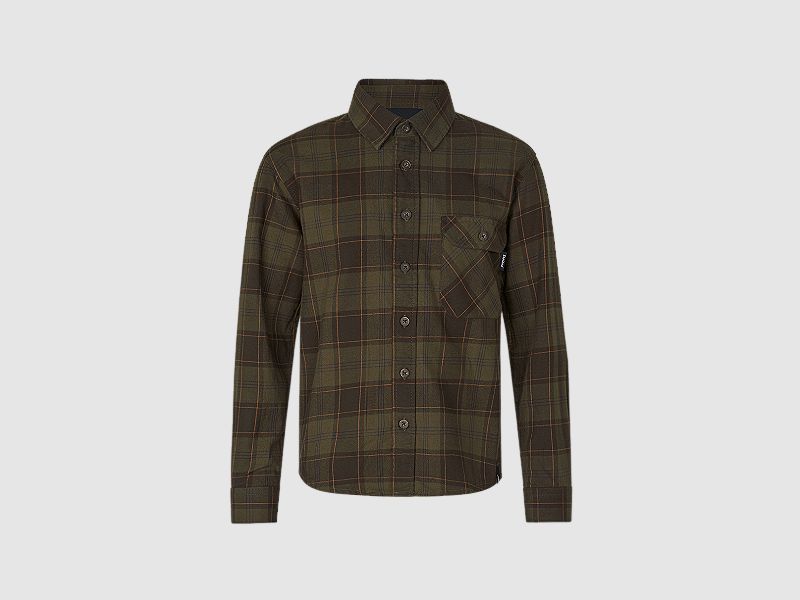 Seeland Glen Junior Flannel Shirt Pine Green/Dark Navy Check 8