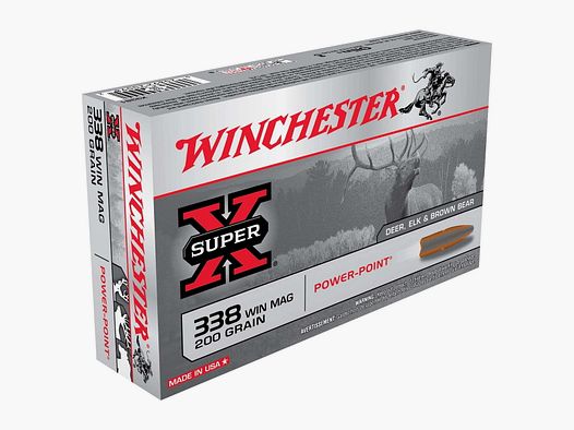 Winchester Power Point .338 Win. Mag. 200 grs - 20 stuks.