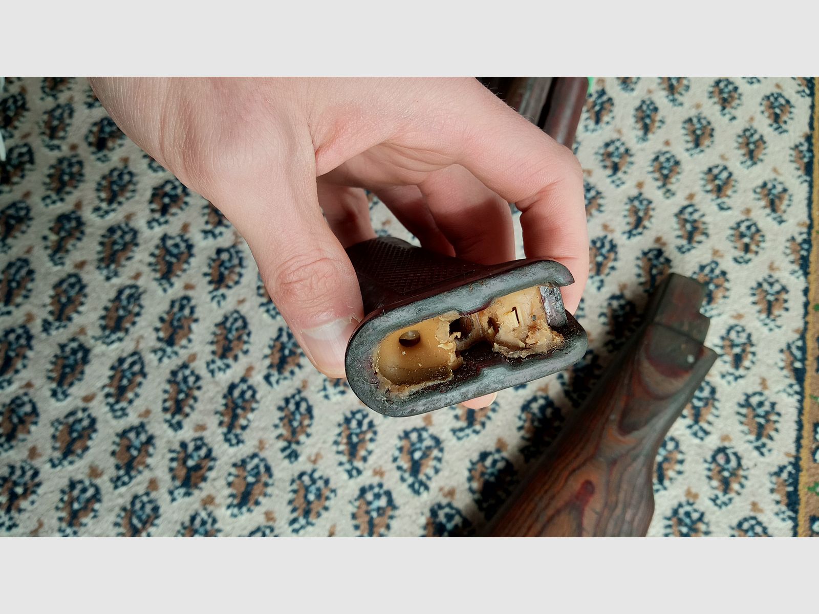 Komplettes Holz Laminat Festschaft Set inkl. Bakelit Griff, Schaft und Handschutz /  AKM und AK74