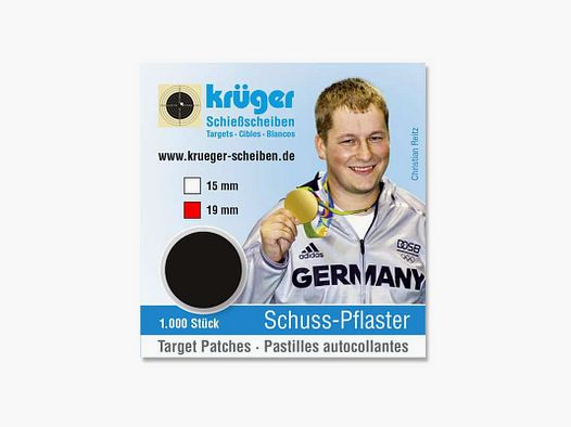 Schotpleister 19mm Zwart