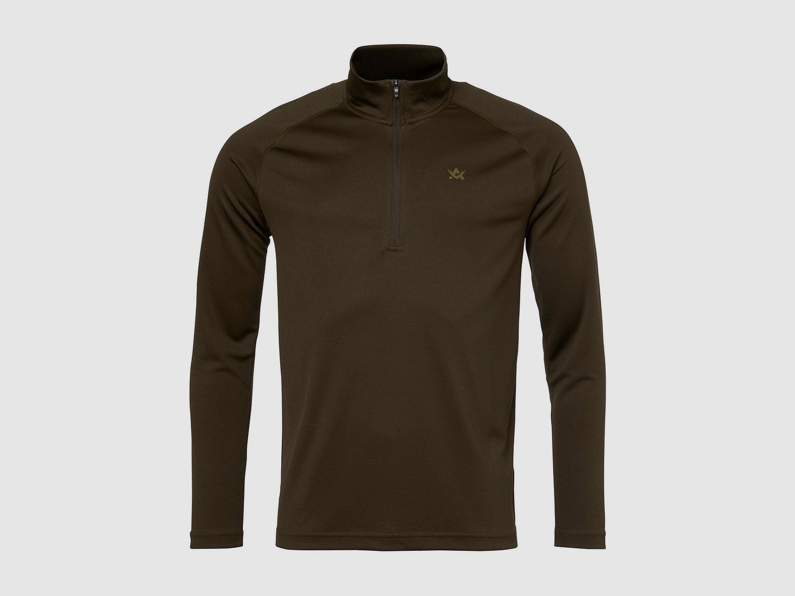 Alaska 1795 CoolDry Half-Zip Shirt Herren Solid Brown M
