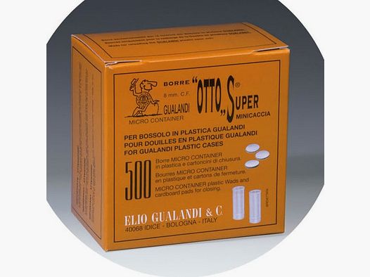 GUALANDI BORRA+CARTONCINO VOOR HULS PLASTIC KAL. 8 500ST