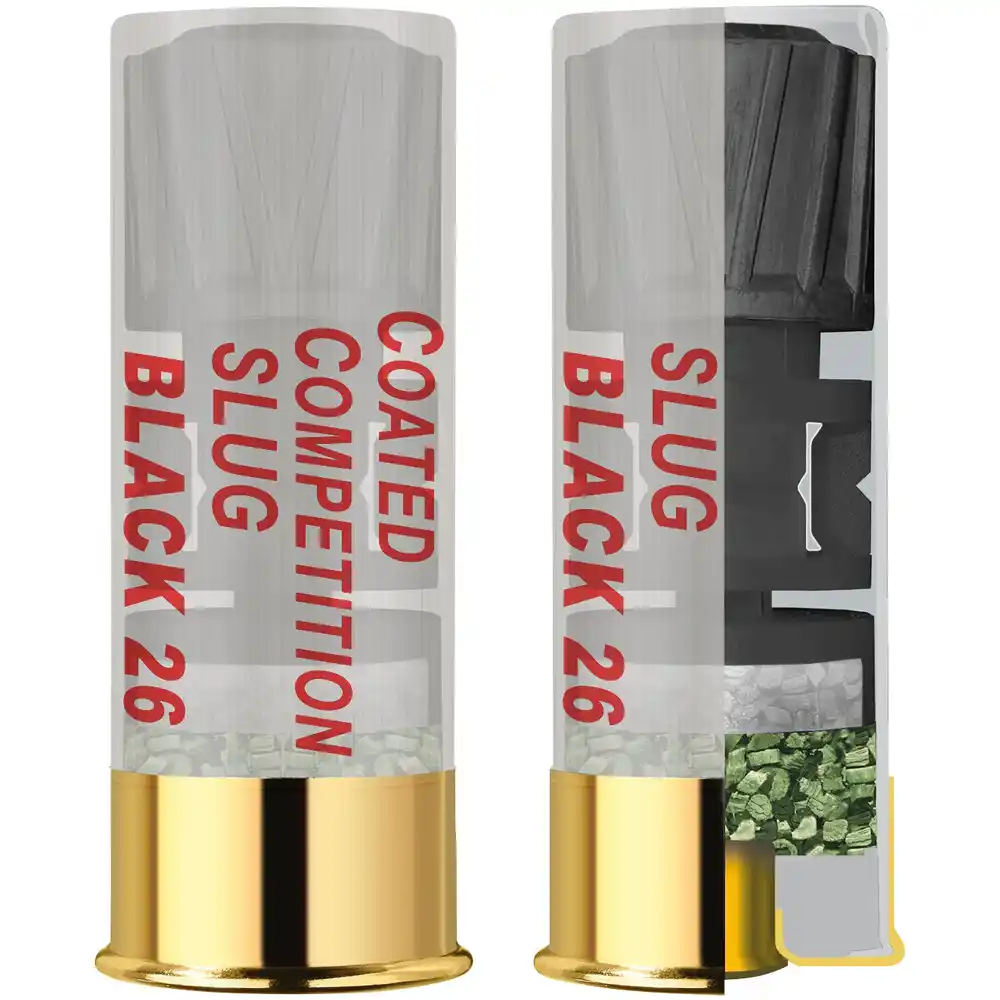 GECO – Coated Competition Slug / Black 26 / 12/67,5 / 25 Stück