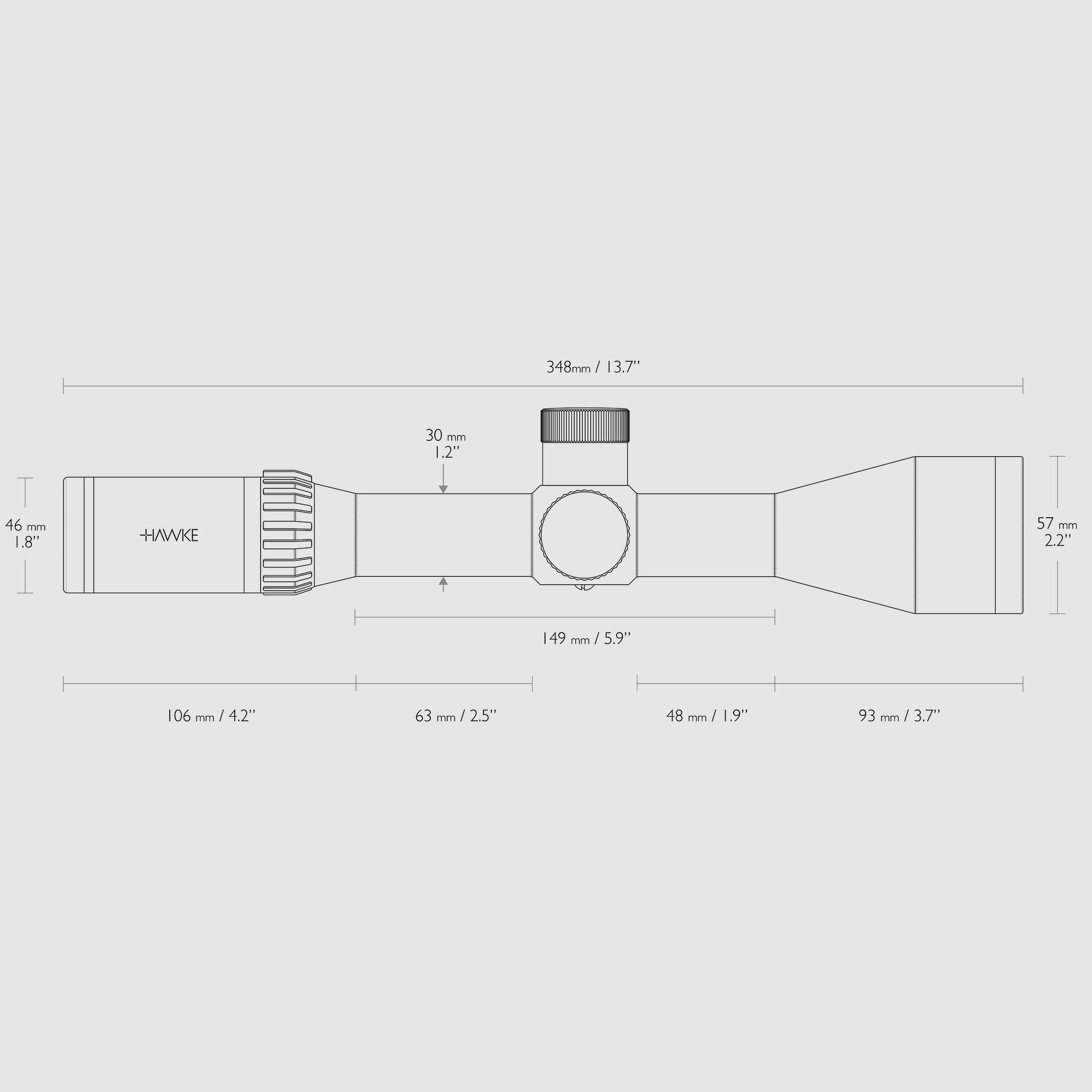 Hawke 13311 AIRMAX 30 WA SF 4-16x50 AMX IR Absehen