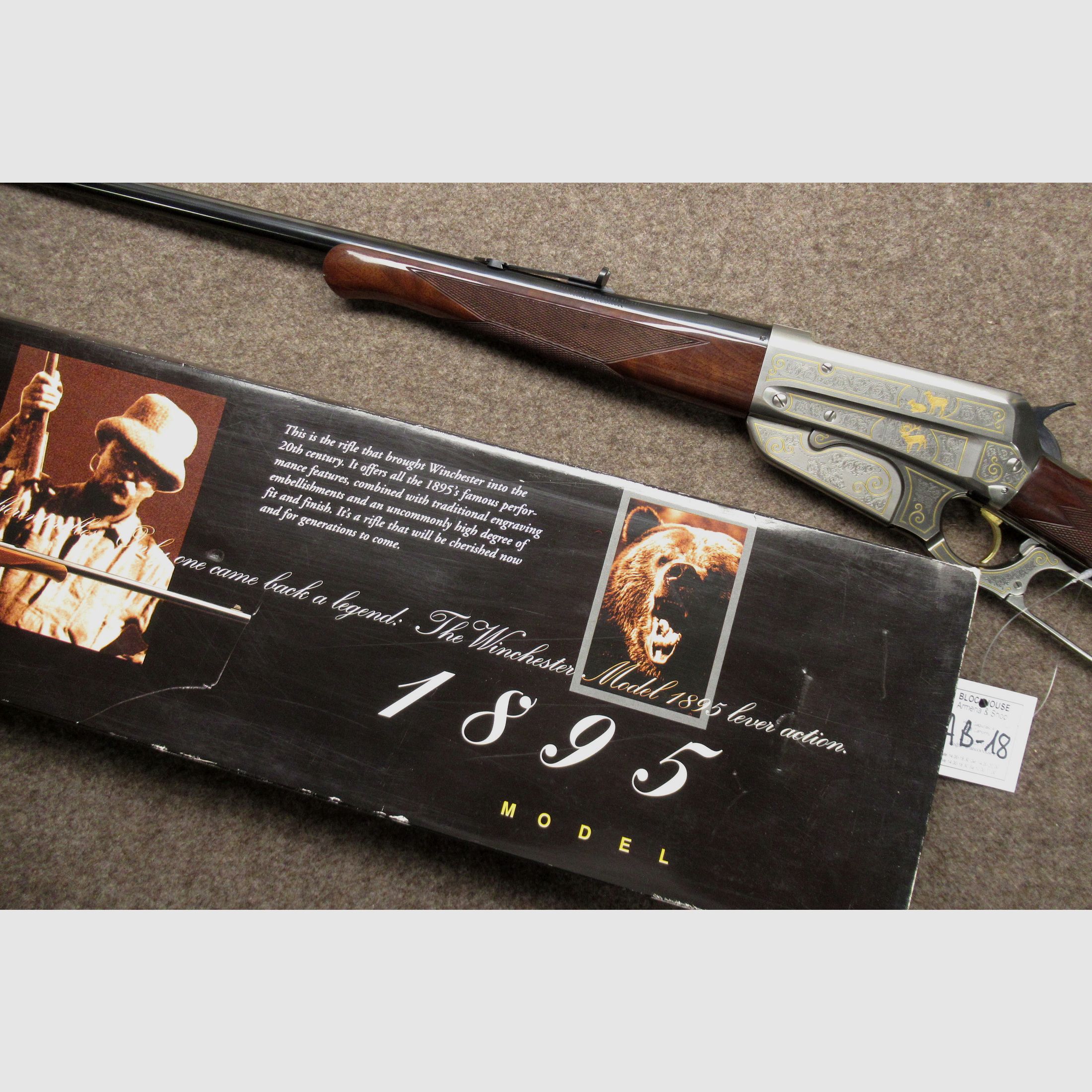 AB-18 Winchester Unterhebelrepetierbüchse Mod. 1895 Limited Edition High Grade Kal. 30-06, Bild 5 von 5