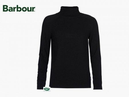 BARBOUR maglia PENDLE dolcevita donna nera