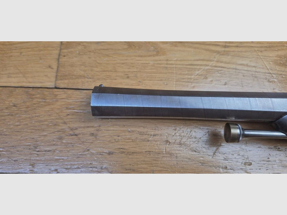 Magnificent cavalry officer's pistol 1833 – 1st Type – Royal Manufacture of Maubeuge – From the first productions – Superb ribboned steel barrel 48 "hairs" – Original bluing – No oxidation – Beautiful proofs – Excellent condition+, image 24 of 25
