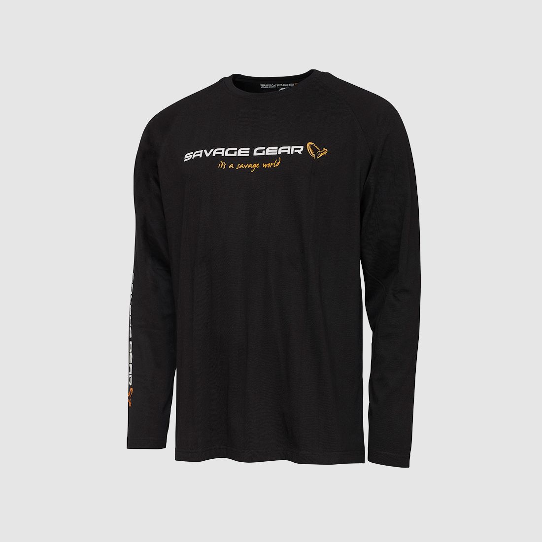 Signature Logo Long Sleeve T-Shirt M Black Caviar