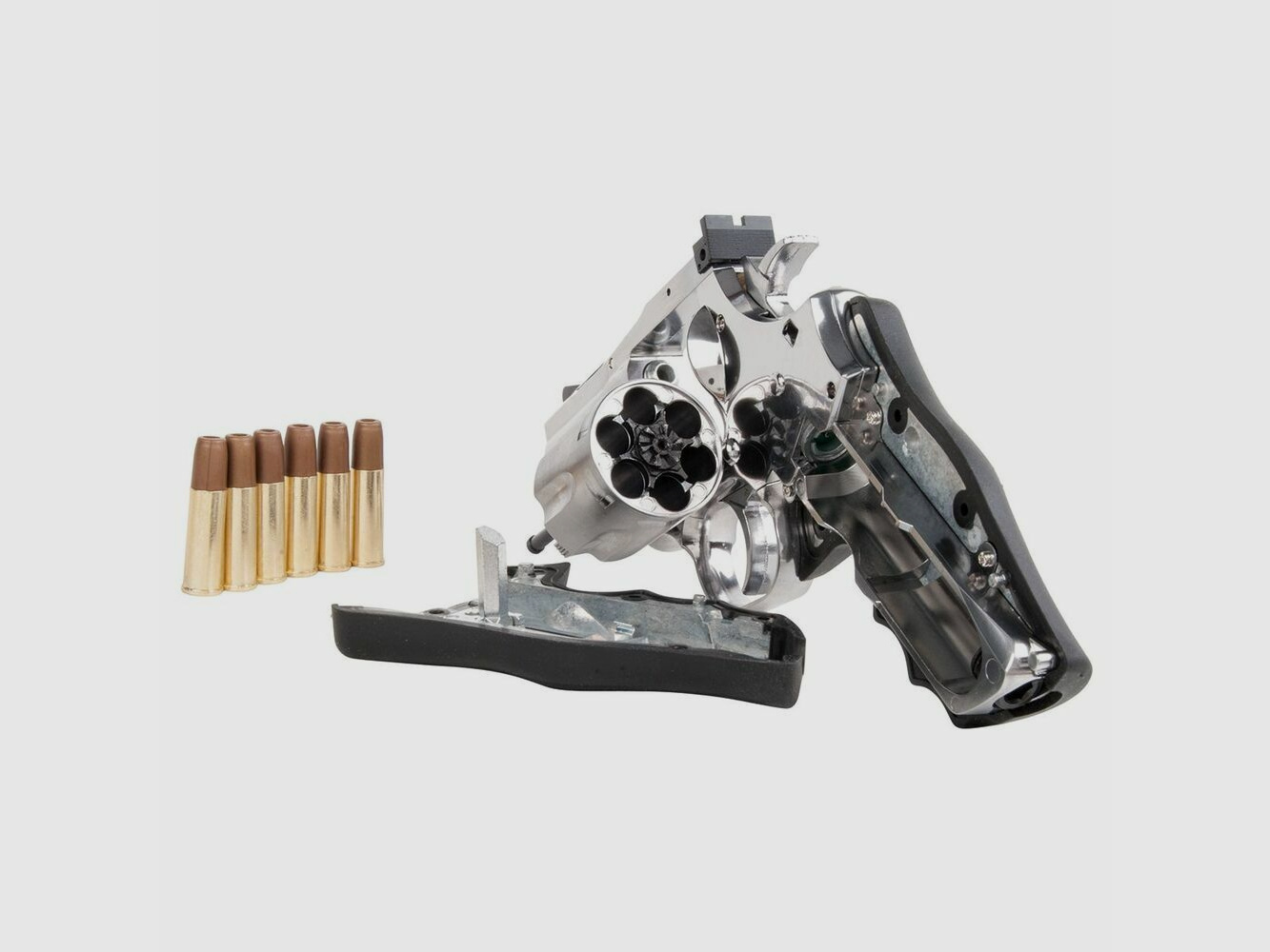 Dan Wesson 715 2,5" Argent 4,5mm BB Pression d'Air CO2