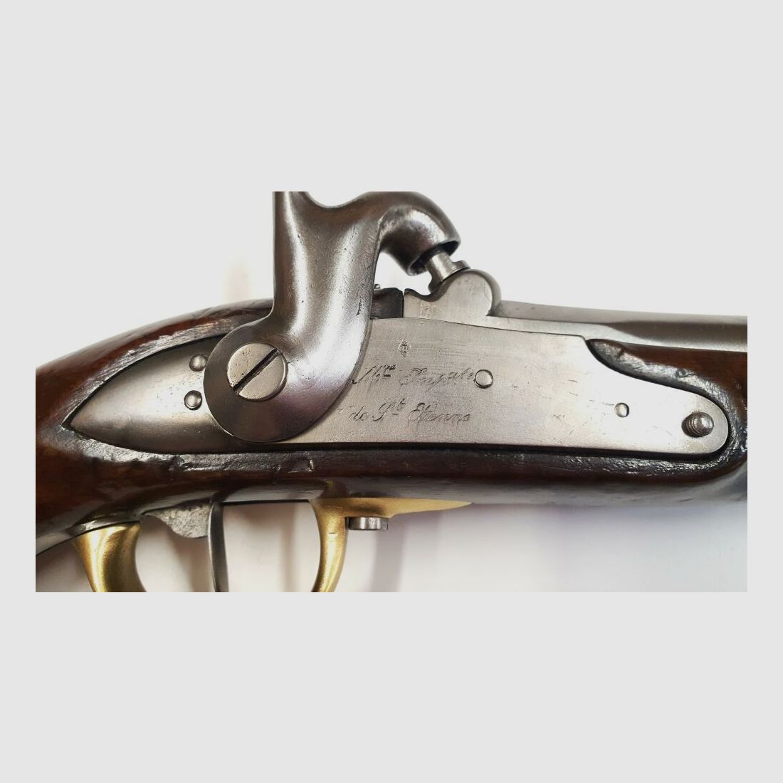 St. Etienne St. Etienne Vorderlader Pistole M 1822 T im Kaliber 17,7mm mit Perkussionsschloss, gebraucht