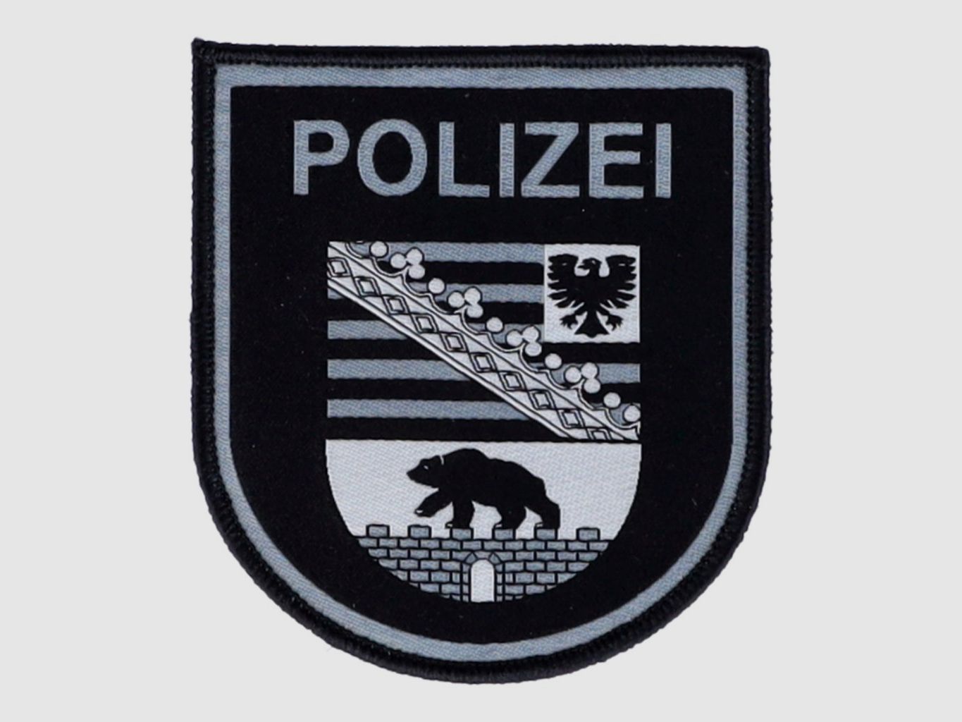 Abzeichen Polizei Sachsen-Anhalt tarn gewebt