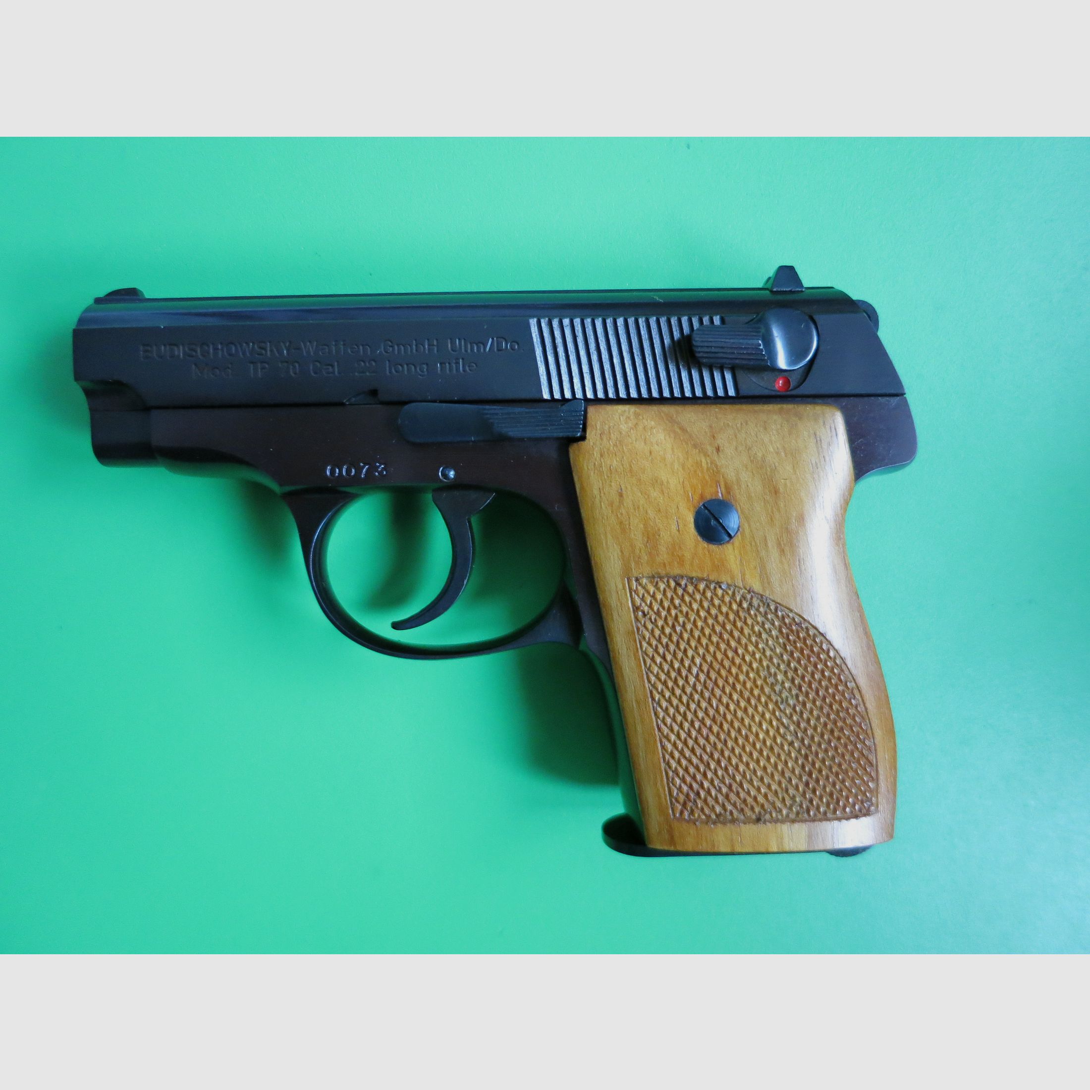 Korriphila (Budischowsky) TP70, cal. .22lfb, extremely rare pocket pistol, very good as new     #79