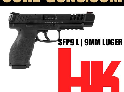Heckler & Koch SFP9 L Long Slide HK SFP9L Pistole Kaliber 9mm Luger	 SFP9 L @core-guns.com HK SFP 9 L