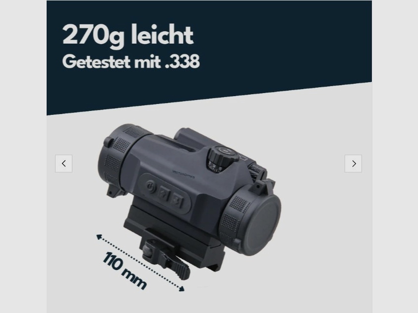 Vector Optics SCRD-26II Nautilus 1x30 QD - Leuchtpunktvisier