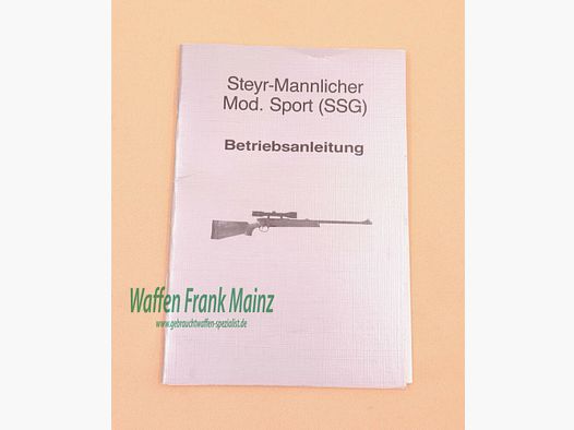 Steyr - Mannlicher - Österreic Bedienungsanleitung Sport SSG