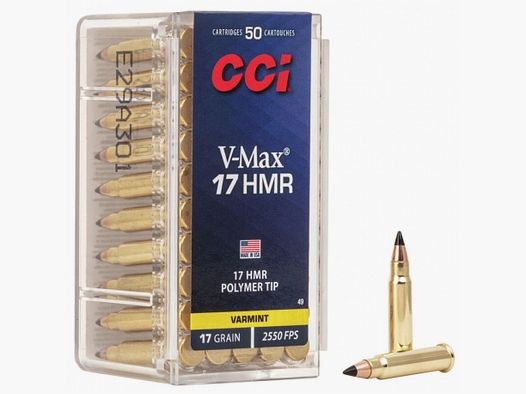 CCI V-Max 17 gr – Kaliber .17 HMR