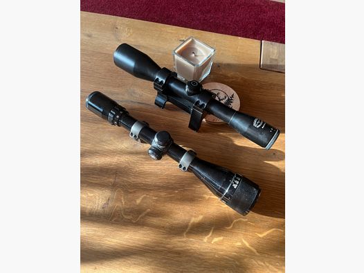 Zielfernrohr Schmidt & Bender 10x42, Bushnell Sportview 4-12x40. Keine Beschädigungen oder Mängel. Montagen sind an den ZF auch vorhanden.