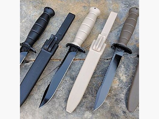 ASSORTIMENT DE COUTEAUX GLOCK AVEC LAME DENTÉE ET LAME LISIBLE