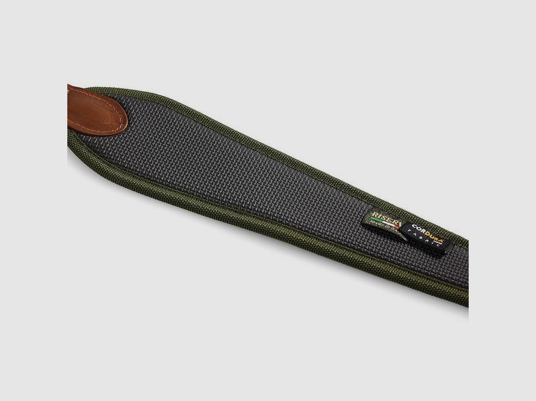 Tragegurt Büchse Riserva aus schwarzem Cordura mit Geweihstickerei Art. R9123 RISERVA, Bild 3 von 3