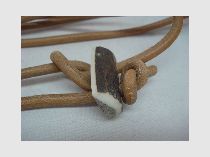 Führ-/Umhängeleine lautlos - Länge:1,80m,Fahlleder,hell