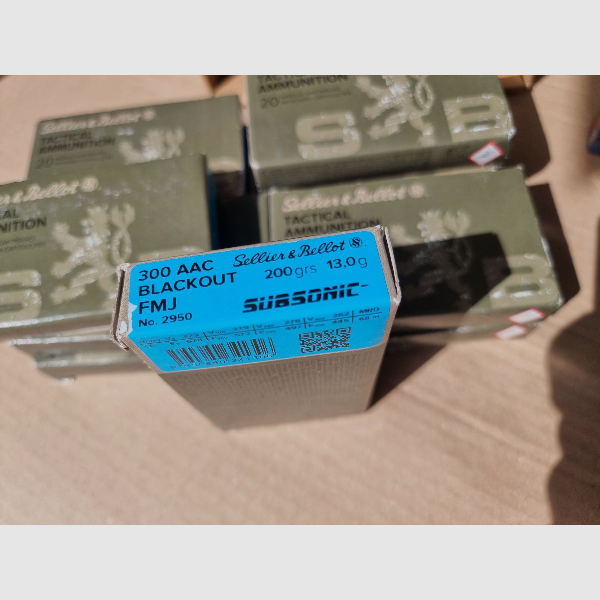Munition .300 AAC Blackout Subsonic S&B FMJ 200gr und Hornady Sub-X 190gr - 680 Schuss