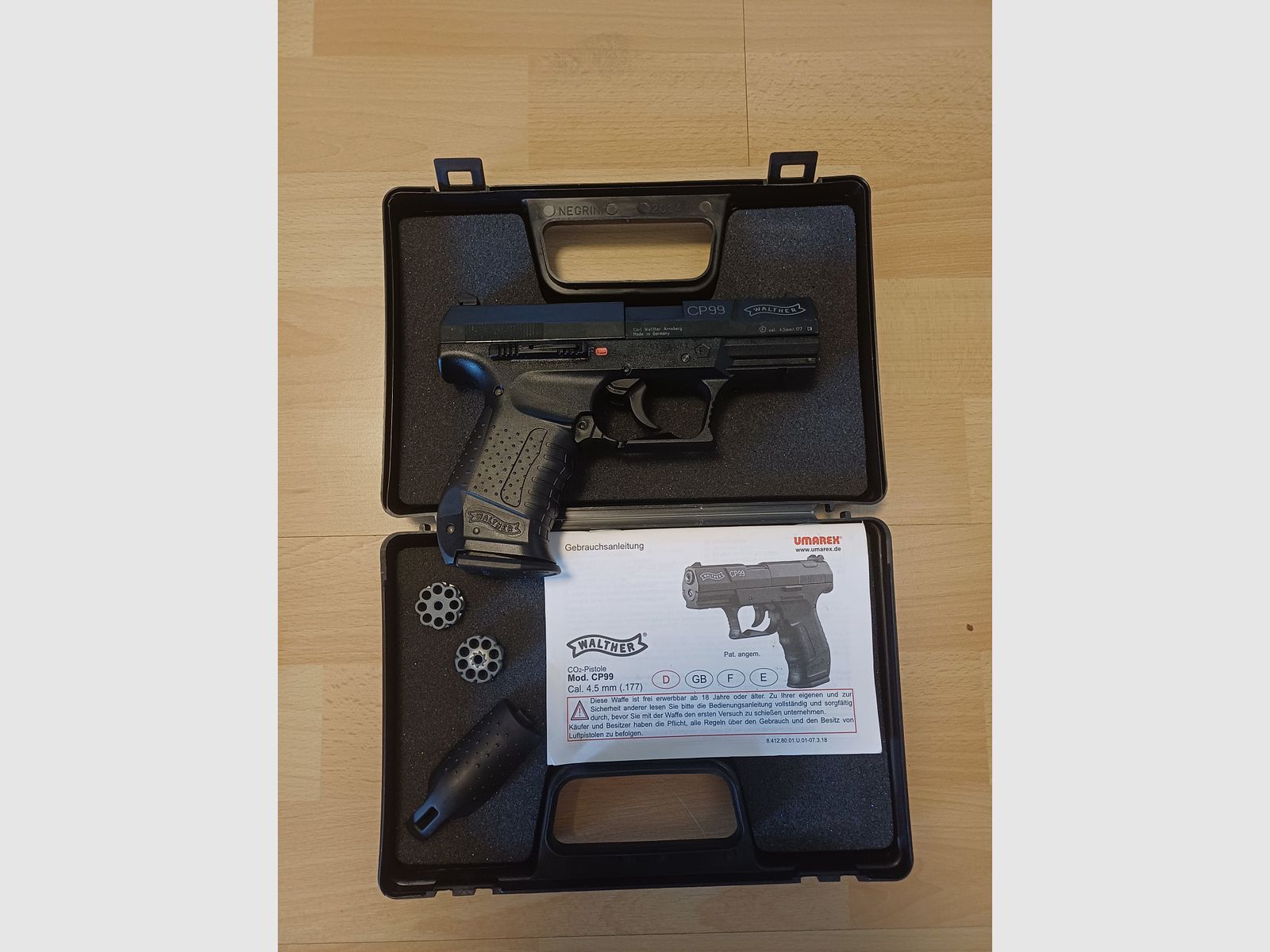 Walther CP99 CO2-Pistole 4,5 mm Diabolo – Top Zustand / Wie neu!, Bild 4 von 4