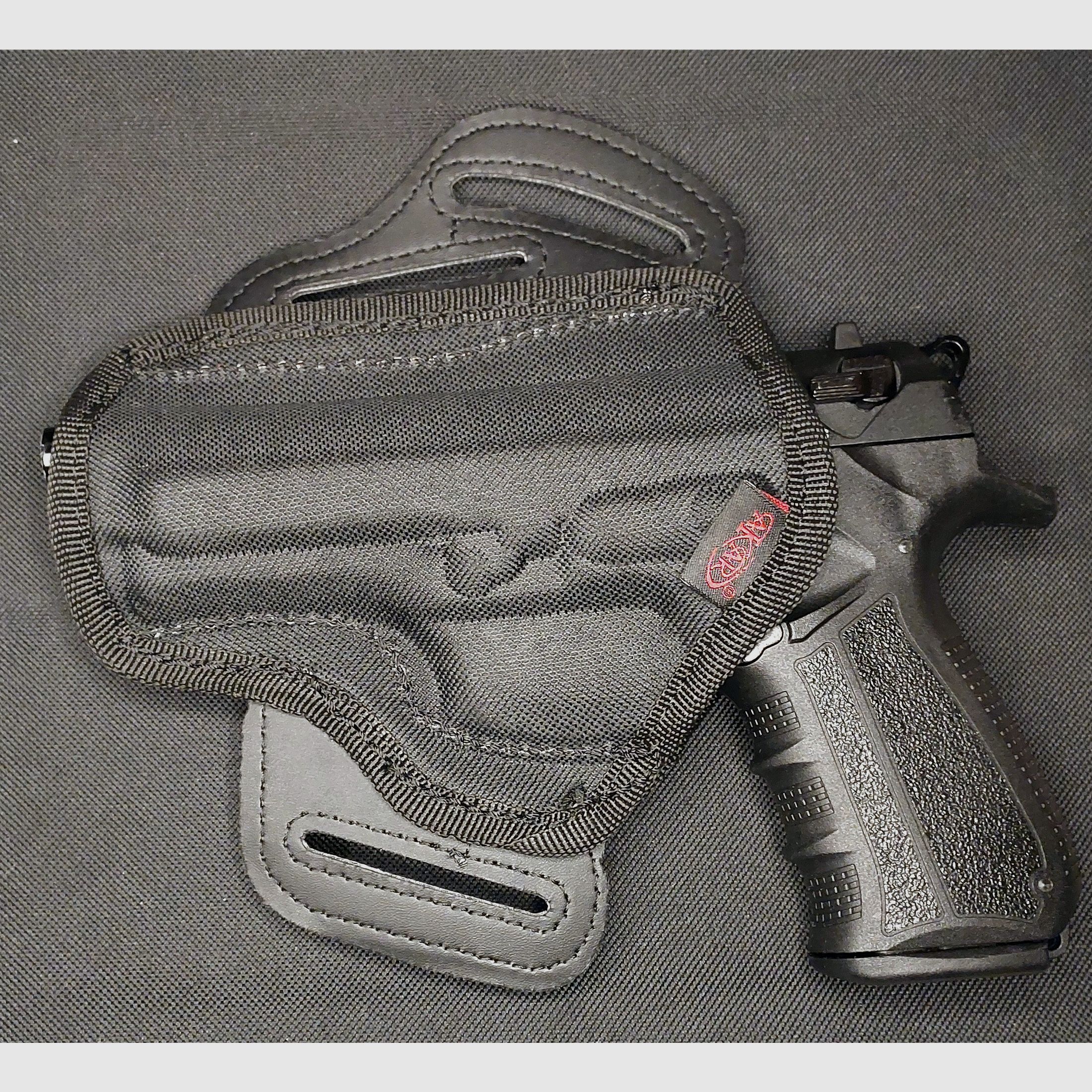 Zoraki 918 9mm P.A.K. schwarz - alte (PTB 965) mit neuem Cordura Holster